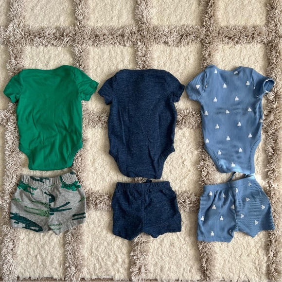 GAP Baby Matching Onesie and Short Set Bundle 3-6 month Boy - Picture 5 of 7